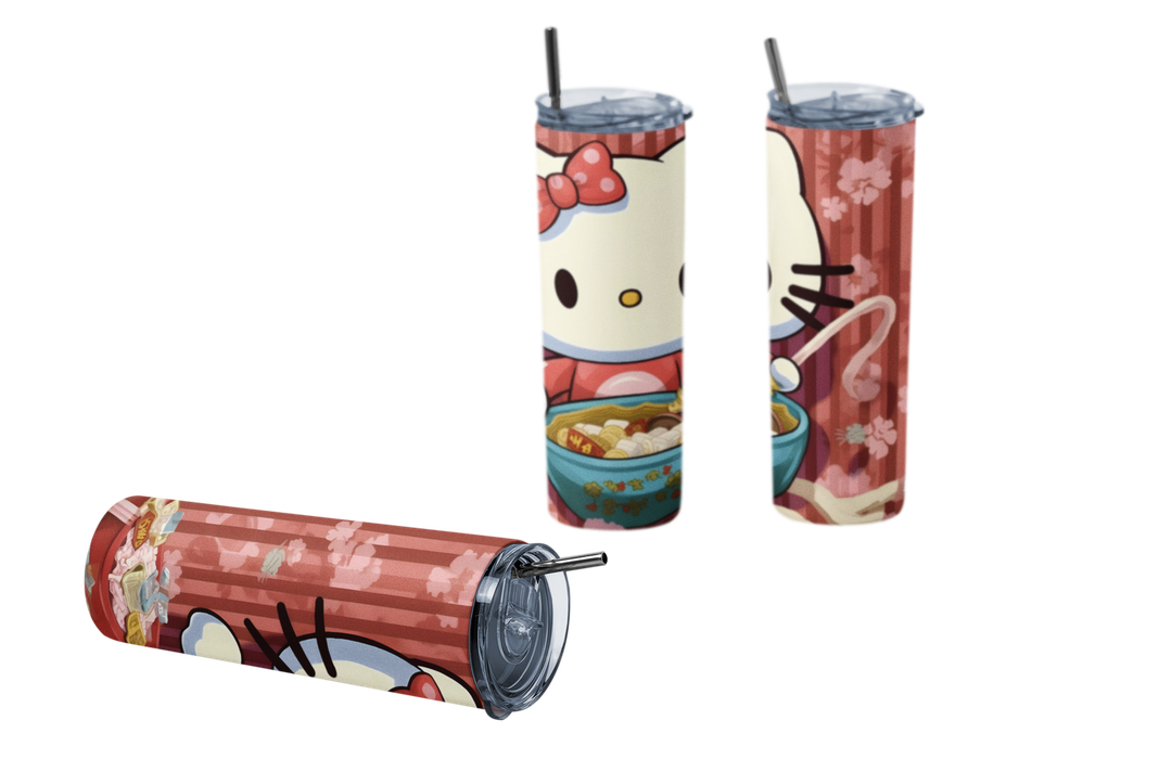 Termo Botella térmica Tumbler Hello Kitty comiendo-1