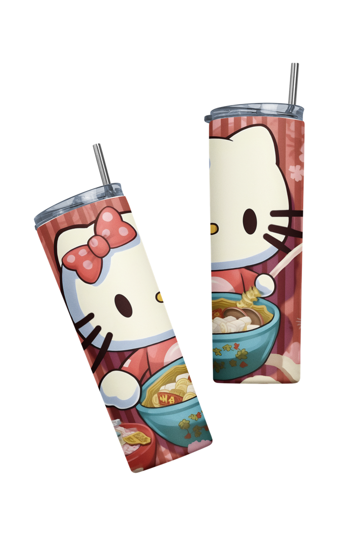 Termo Botella térmica Tumbler Hello Kitty comiendo-2