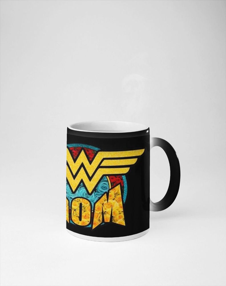 Taza Magica Feliz Dia De Mamá Mom Mujer Maravilla-0