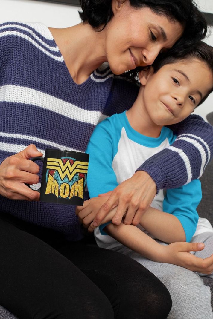 Taza Magica Feliz Dia De Mamá Mom Mujer Maravilla-3