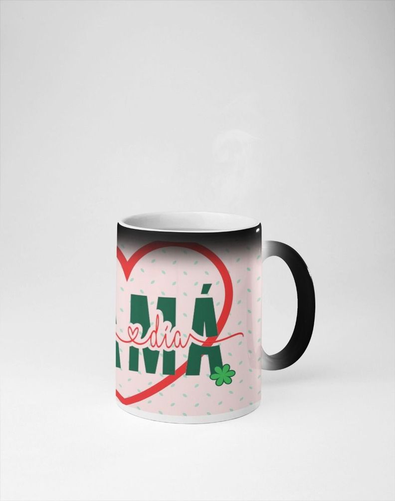 Taza Magica Feliz Dia De Mamá, Corazón-0