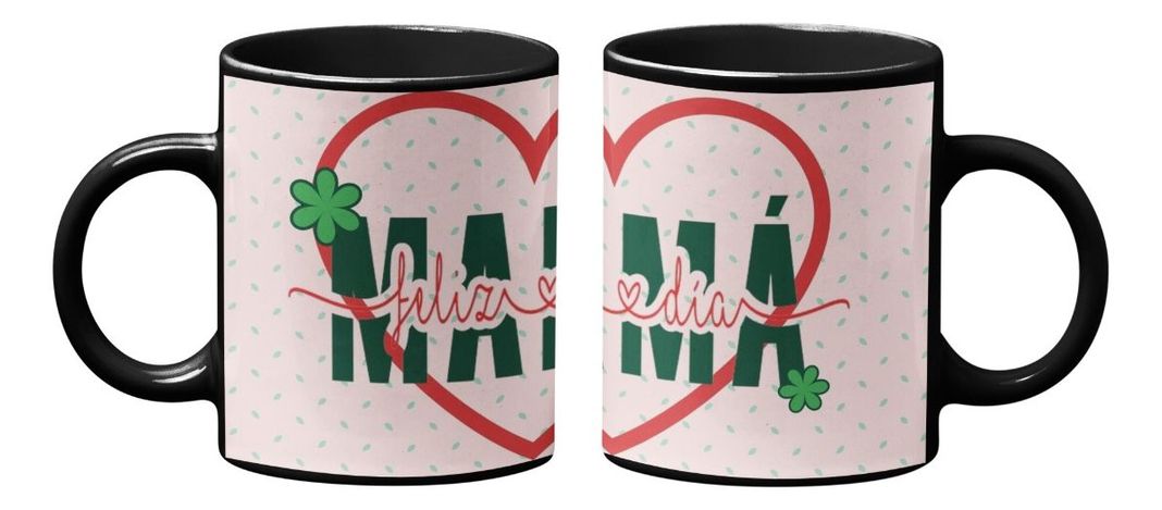 Taza Magica Feliz Dia De Mamá, Corazón-2