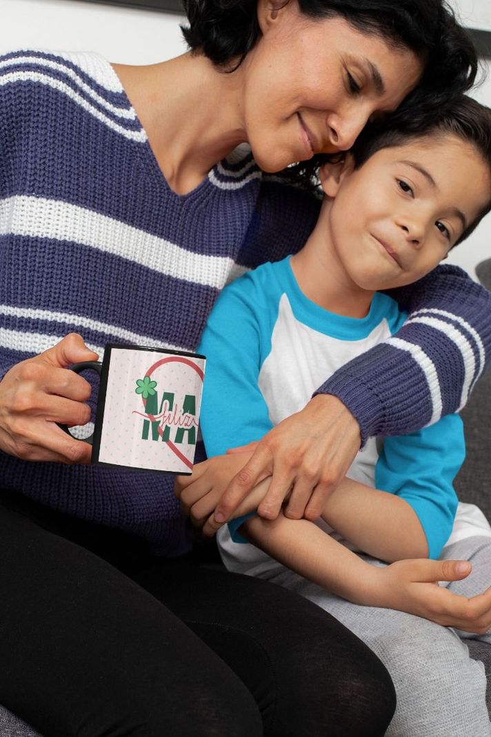Taza Magica Feliz Dia De Mamá, Corazón-3