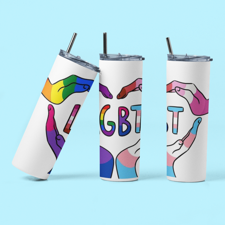 Termo Botella Térmica Orgullo Lgtb Arcoiris Bandera Lgbtiq-1