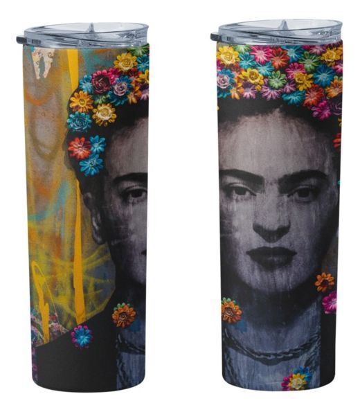 Termo Botella Térmica Frida Kahlo Mujer Mexicana Pintora-3