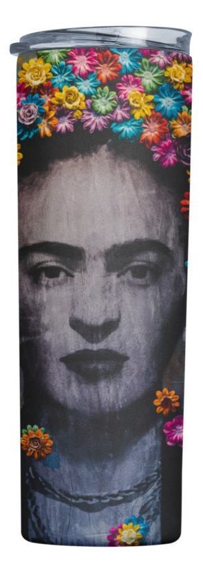 Termo Botella Térmica Frida Kahlo Mujer Mexicana Pintora-0