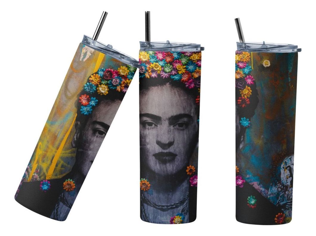 Termo Botella Térmica Frida Kahlo Mujer Mexicana Pintora-1