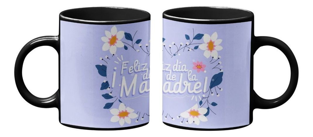 Taza Magica Feliz Dia De La Madre, Flores-1