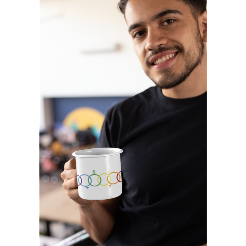 Taza Enlozada Lechera Lgtb Arcoiris Aros-3