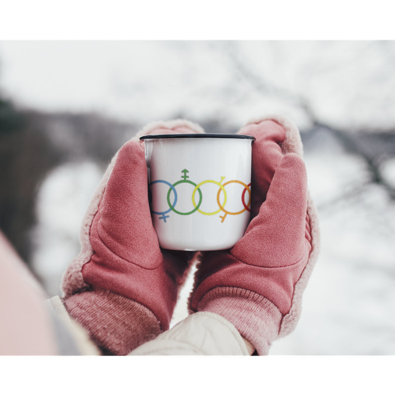Taza Enlozada Lechera Lgtb Arcoiris Aros-4