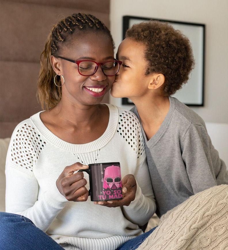 Taza Magica Feliz Dia De Mamá, Yo Soy Tu Madre Star Wars-3