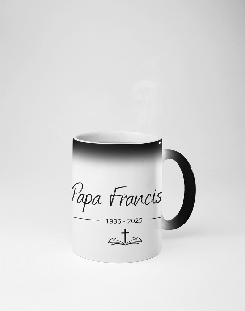 Taza mágica Papa Francisco Santo Padre-1