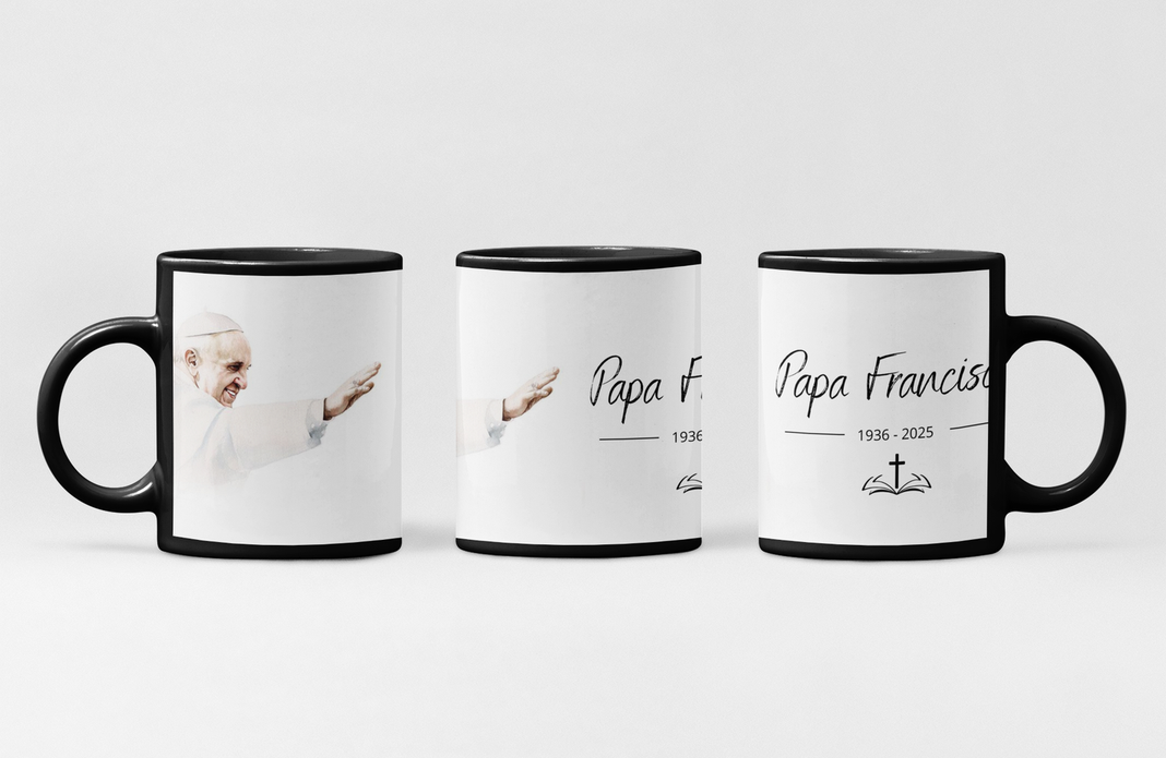 Taza mágica Papa Francisco Santo Padre-3