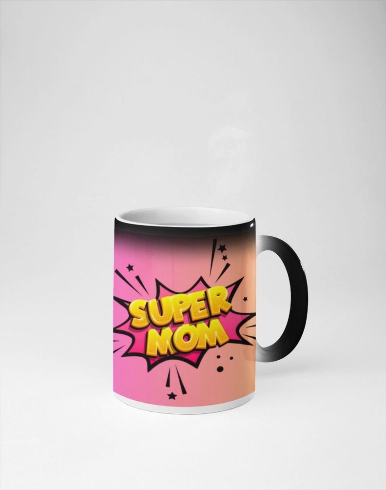 Taza Magica Feliz Dia De Mamá, Super Mom-0
