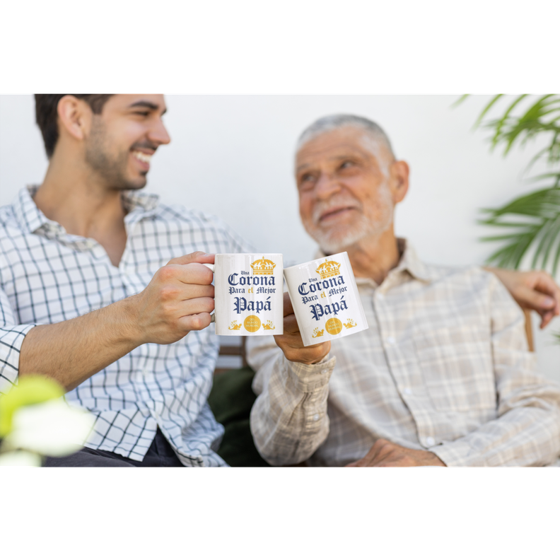 Taza Tazon Una Corona Para El Mejor Papá, Dia Del Padre-2