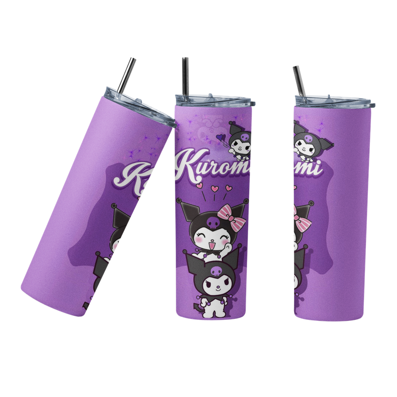 Termo Botella Termica Kuromi Morada Hello Kitty Mug 4-0