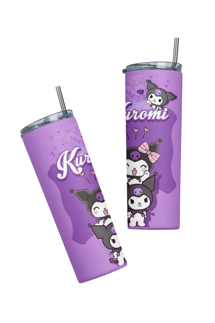 Termo Botella Termica Kuromi Morada Hello Kitty Mug 4-2