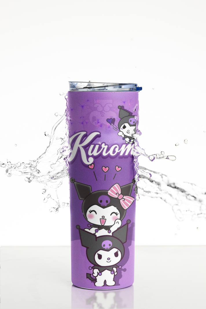 Termo Botella Termica Kuromi Morada Hello Kitty Mug 4-4