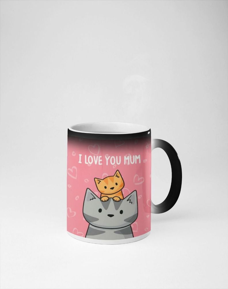 Taza Magica Feliz Dia De Mamá, I Love You Mum-0