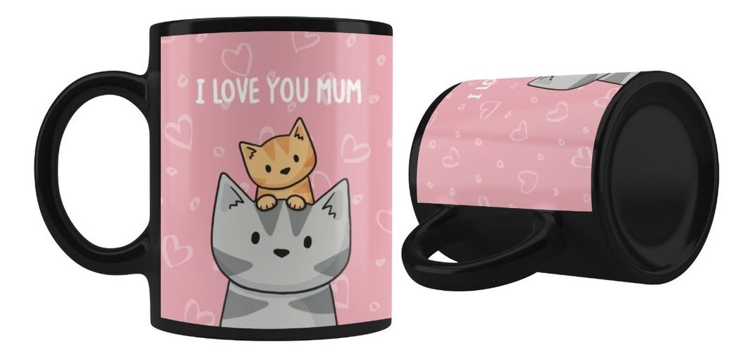 Taza Magica Feliz Dia De Mamá, I Love You Mum-1