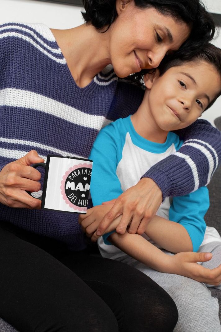 Taza Magica Feliz Dia De Mamá Para La Mejor Mamá Del Mundo-3