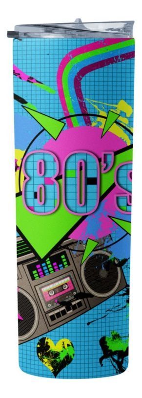 Termo Botella Térmica Los 80' S, Retro Música Casete-0