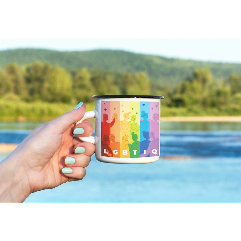 Taza Enlozada Lechera Lgtb Arcoiris-2