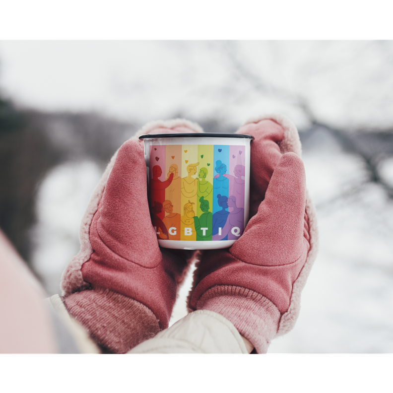 Taza Enlozada Lechera Lgtb Arcoiris-3