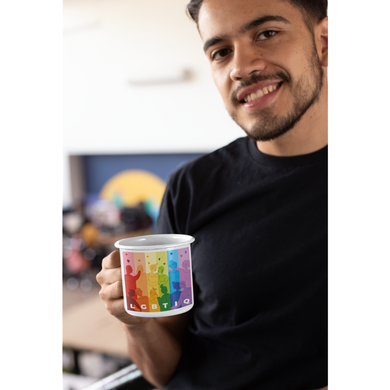 Taza Enlozada Lechera Lgtb Arcoiris-4