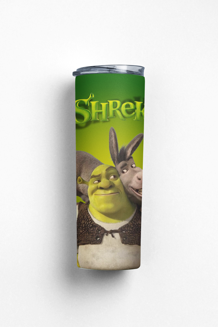Termo Botella Termica Shrek y Burro Animado Mug-5