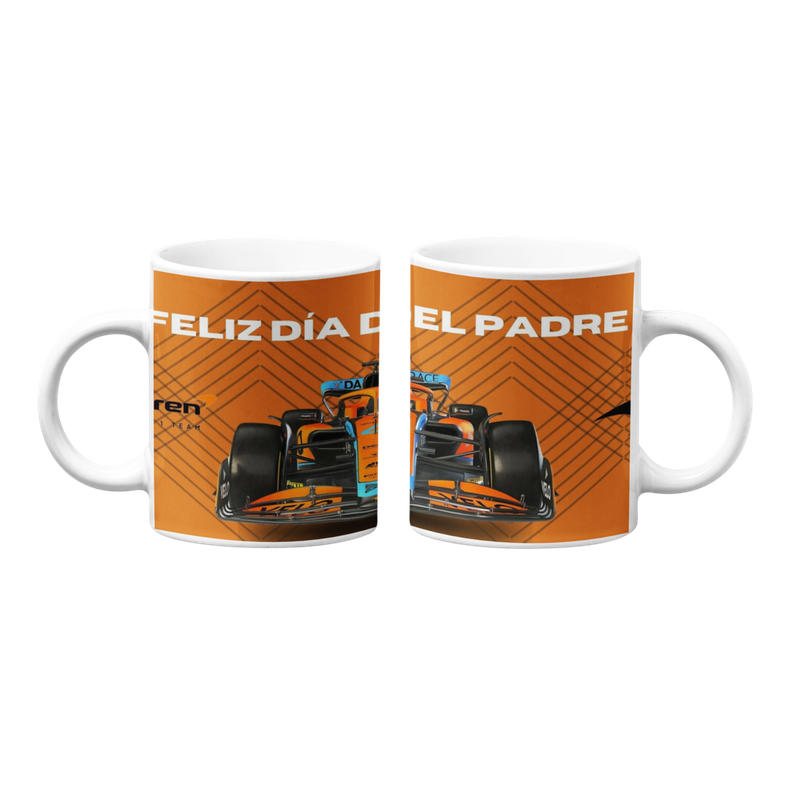 Taza Tazon Feliz Dia Del Padre Mclaren F1 Carrera Regalo-1