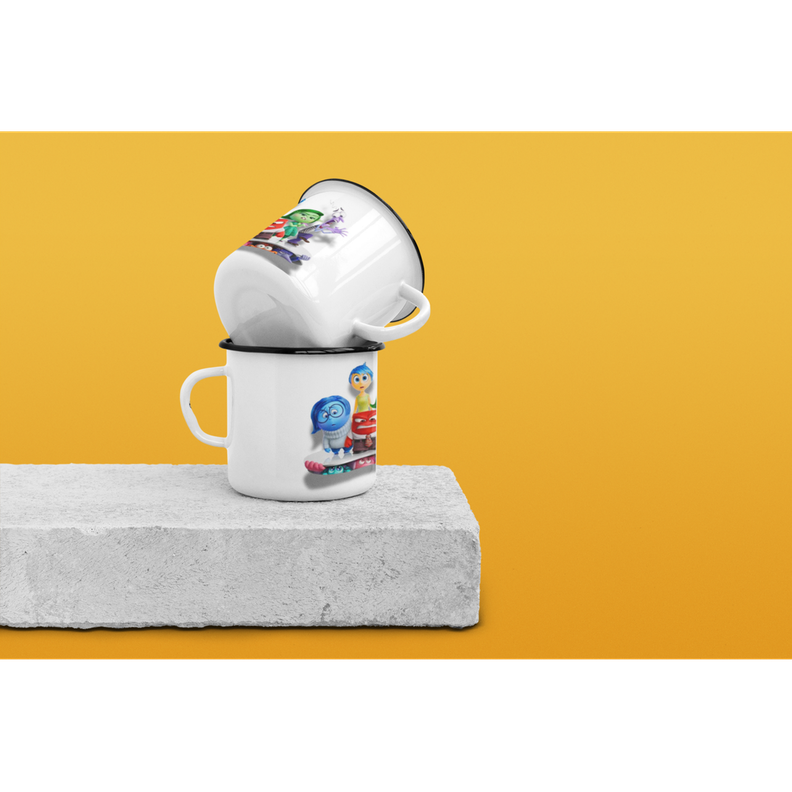 Taza Enlozada Lechera Inside Out 2 Alegria,Tristesa Pelicula-3