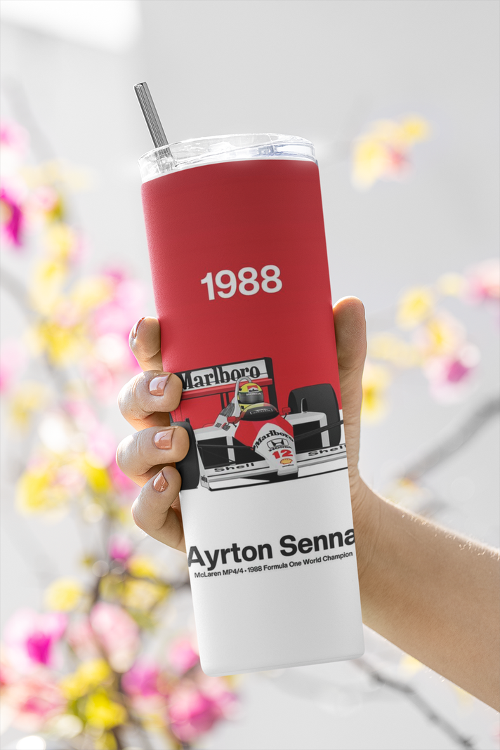 Termo Botella Termica F1 Ayrton Senna 1988 Circuito-4