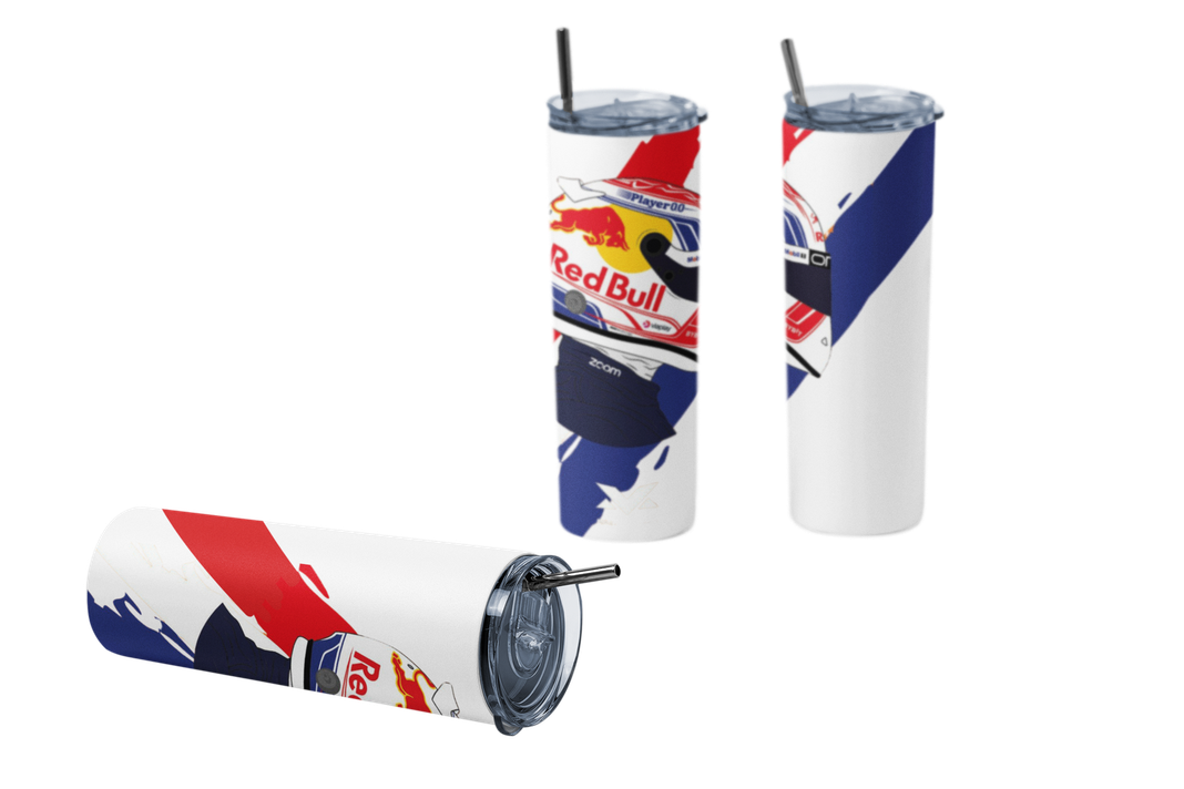 Termo Botella Termica F1 RedBull Casco Verstappen Mug-0