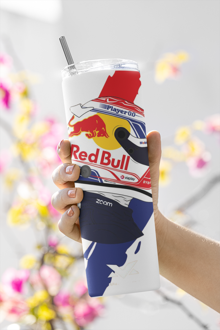 Termo Botella Termica F1 RedBull Casco Verstappen Mug-1