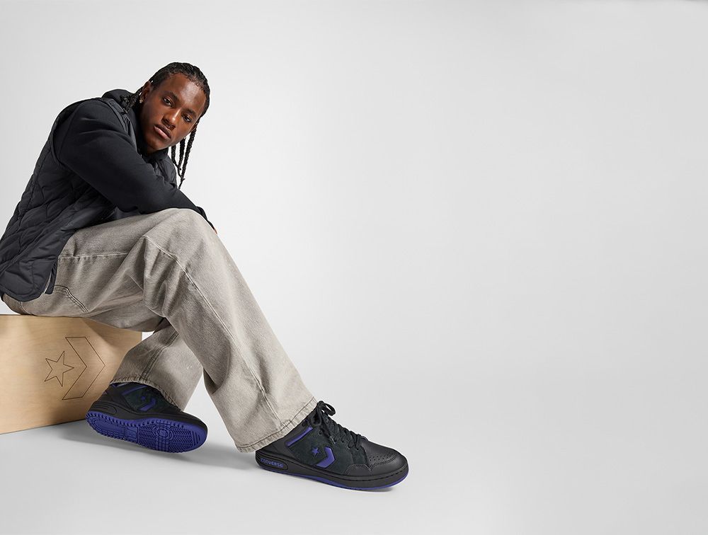 Zapatilla Converse Weapon Hombre Negro - Azul-9