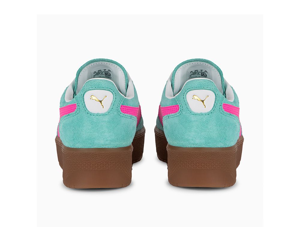 Zapatilla Puma Palermo Elevata Mujer Celeste/Gum-4
