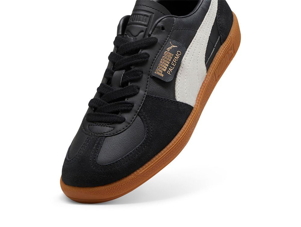 Zapatillas Puma Palermo Lth Mujer Negro-1
