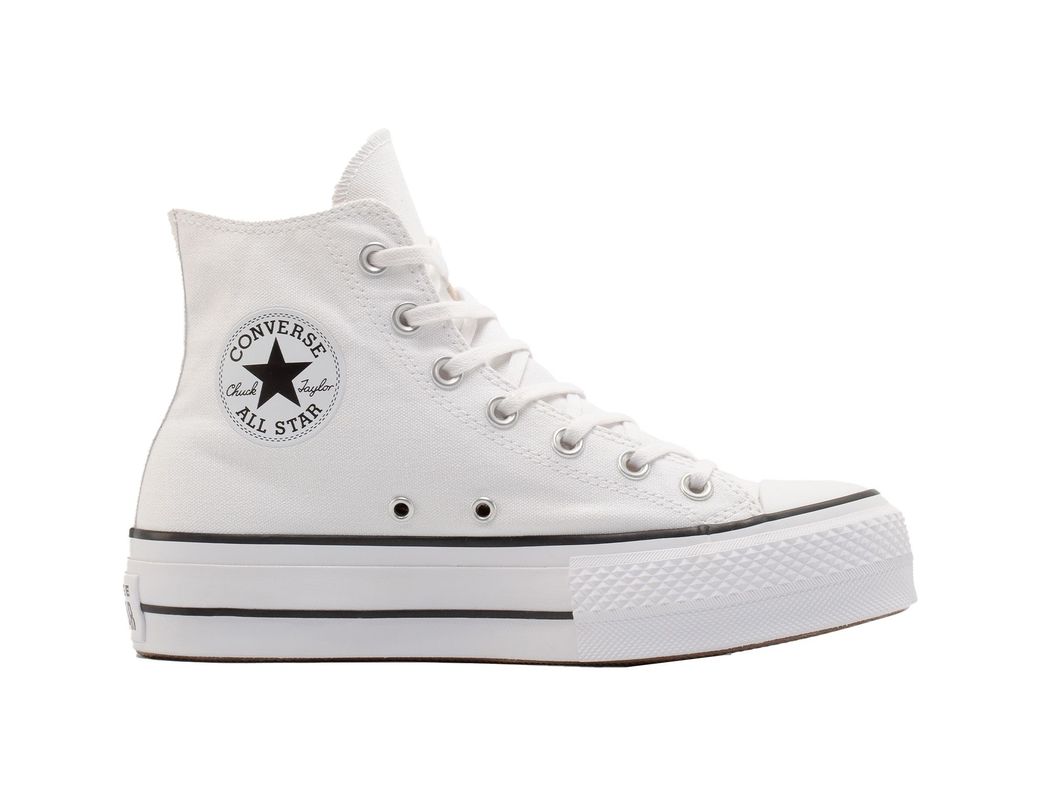 Zapatilla Converse Chuck Taylor Hi Plataforma Mujer Blanco-1