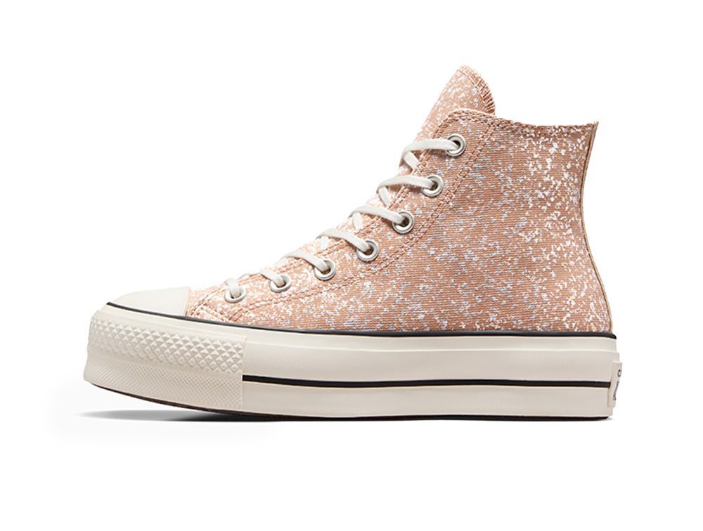 Zapatilla Converse Chuck Taylor Lift Hi Glitter Mujer Rosado-1