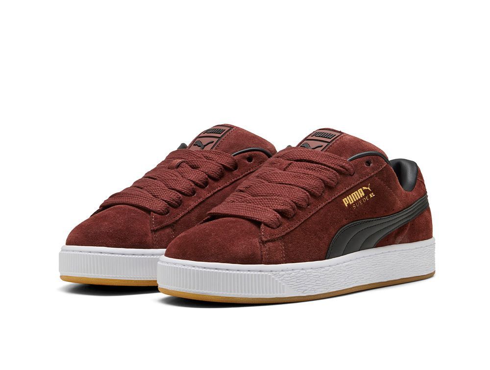 Zapatilla Puma Suede Xl Hombre Burdeo-2