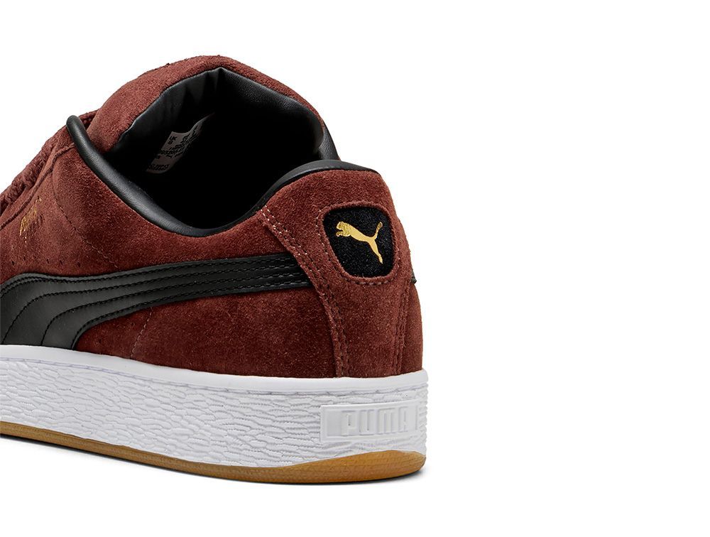 Zapatilla Puma Suede Xl Hombre Burdeo-4
