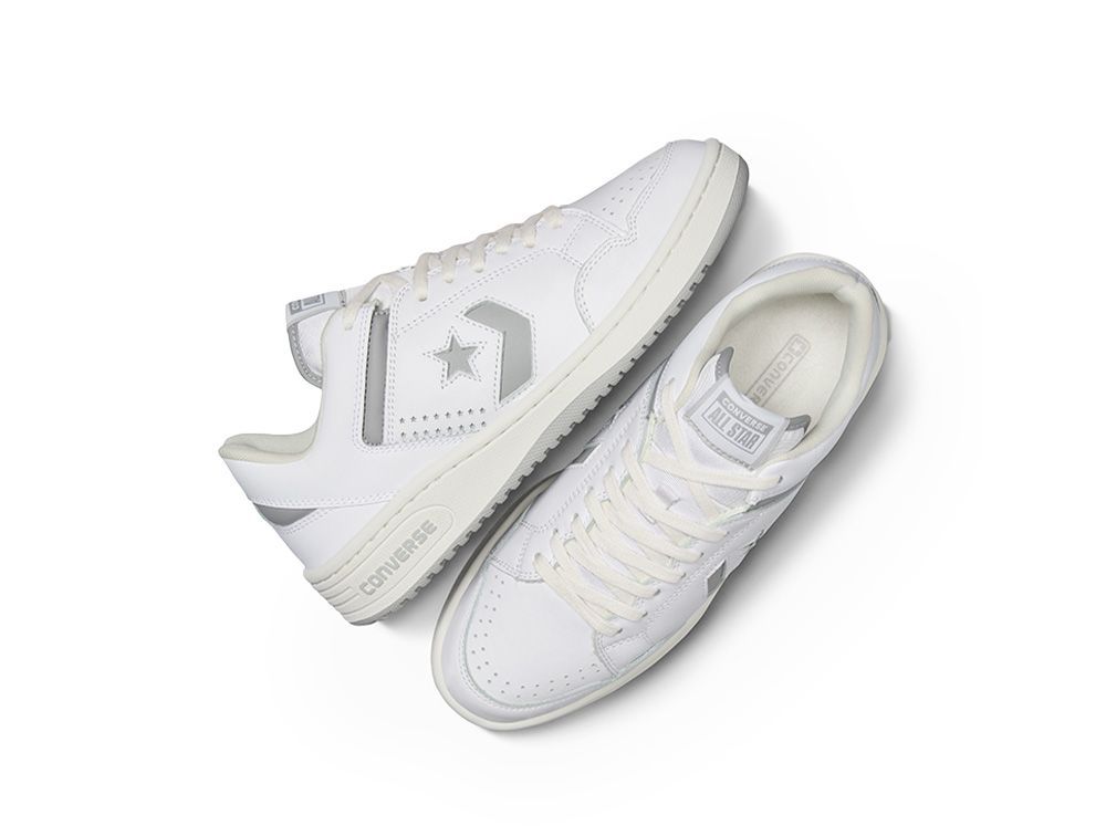 Zapatilla Converse Weapon Hombre Blanco - Gris-3