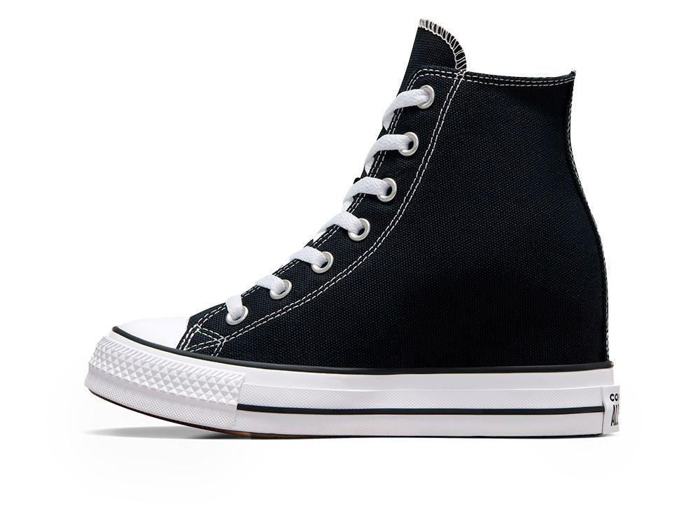 Zapatilla Converse Chuck T Wedge Mujer Negro-1