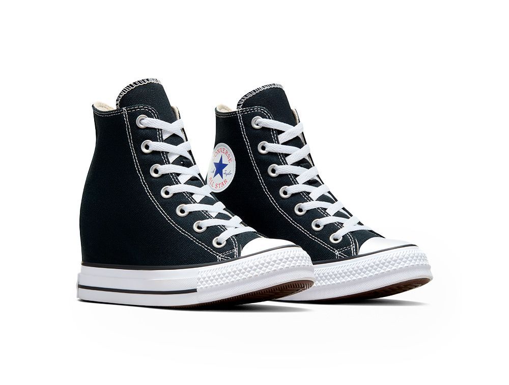 Zapatilla Converse Chuck T Wedge Mujer Negro-4