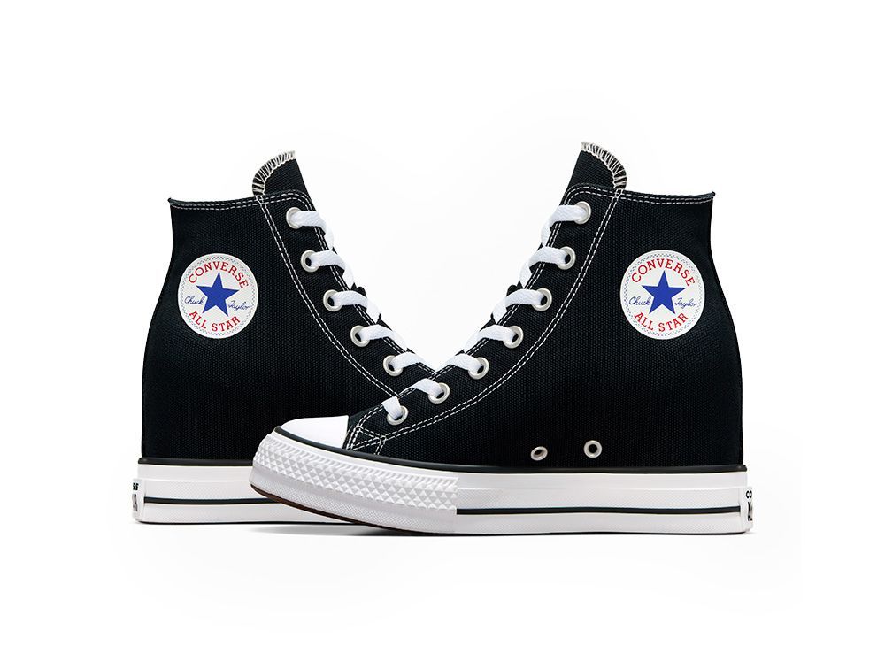 Zapatilla Converse Chuck T Wedge Mujer Negro-6