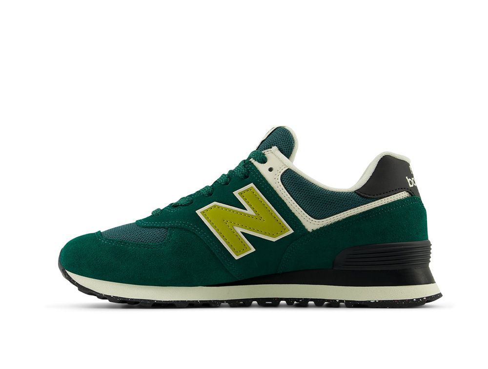 Zapatilla New Balance 574 Hombre Verde - Amarillo - Negro-1