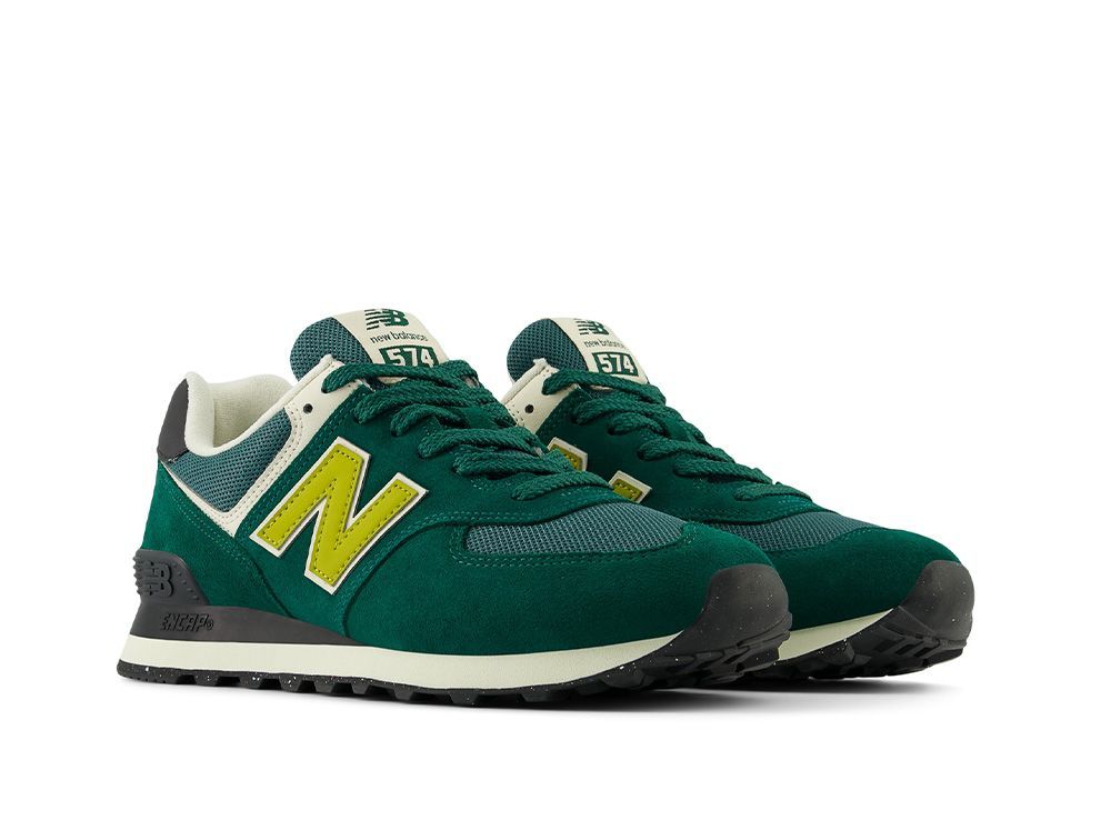 Zapatilla New Balance 574 Hombre Verde - Amarillo - Negro-3