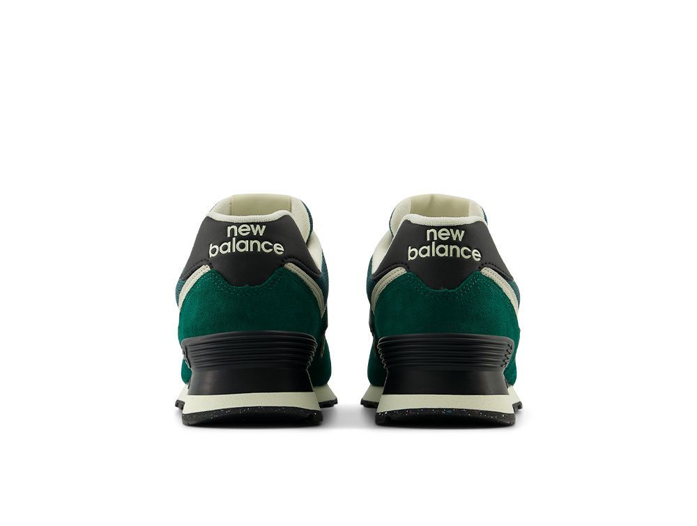 Zapatilla New Balance 574 Hombre Verde - Amarillo - Negro-4