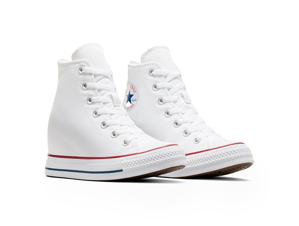 Zapatilla Converse Chuck T Wedge Mujer Blanco-4